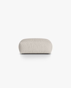 MODUL POUF CANAPEA/COLTAR MARTINA, 108X108 CM, BEJ, TAPITAT CU TAPITERIE DIN TEXTIL BOUCLE MONET, MICADONI