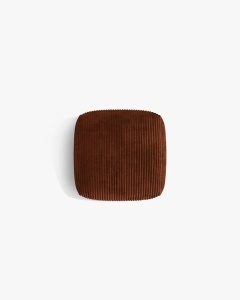 MODUL POUF CANAPEA/COLTAR MARTINA, 108X108 CM, CARAMIZIU, TAPITAT CU TAPITERIE DIN TEXTIL CORDOI TILIA, MICADONI - Img 3