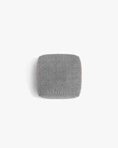 MODUL POUF CANAPEA/COLTAR MARTINA, 108X108 CM, GRI GRAFIT, TAPITAT CU TAPITERIE DIN TEXTIL BOUCLE MONET, MICADONI - Img 3
