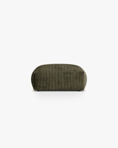 MODUL POUF CANAPEA/COLTAR MARTINA, 108X108 CM, VERDE MUSCHI, TAPITAT CU TAPITERIE DIN TEXTIL CORDOI TILIA, MICADONI