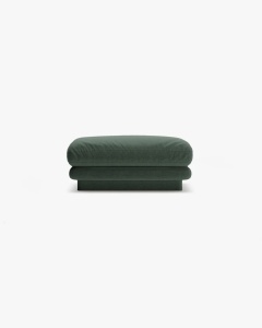 MODUL POUF CANAPEA/COLTAR TORINO, VERDE MUSCHI, CU TAPITERIE DIN TEXTIL STRUCTURAT WIND, MICADONI