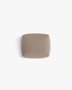 MODUL POUF PENTRU COLTAR CHRIS, 85X100, NISIPIU, CU TAPITERIE DIN TEXTIL STRUCTURAT LINS, MICADONI - Img 3