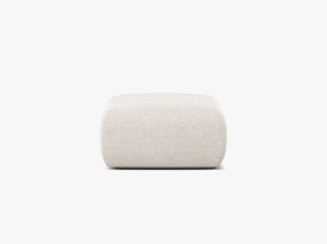 MODUL PUF CANAPEA MOLINO, 75X75, BEJ DESCHIS, CU TAPITERIE DIN TEXTIL CHENILLE EDEN, MICADONI