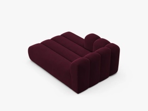 MODUL SEZLONG CANAPEA LUPIN, PE STANGA, VISINIU, CU TAPITERIE DIN TEXTIL CATIFEA VENUS, MICADONI - Img 3