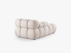 MODUL SEZLONG COLTAR BELLIS, PE STANGA, BEJ, CU TAPITERIE DIN TEXTIL STRUCTURAT LIBERTY, MICADONI - Img 3