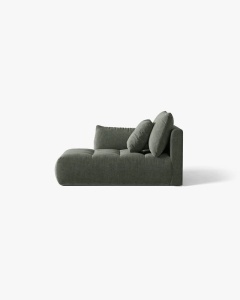 MODUL SEZLONG COLTAR BLOOM, PE STANGA, VERDE MUSCHI, 95X97 CM, CU TAPITERIE DIN TEXTIL STRUCTURAT WIND, MICADONI - Img 3