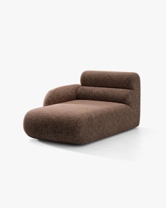 MODUL SEZLONG COLTAR NEO, PE STANGA, MARO, 110X165 CM, TAPITAT CU TAPITERIE DIN TEXTIL CHENILLE GOLD, MICADONI - Img 2