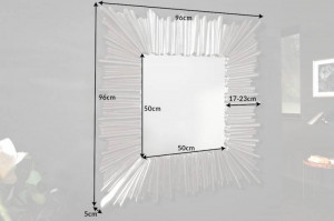 OGLINDA 95CM, VENICE, ARGINTIE, COD 40698, ASPECT MODERN - Img 6