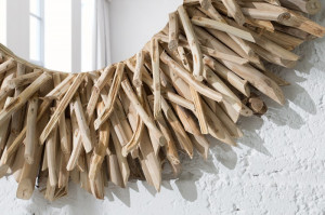 OGLINDA DECORATIVA 80CM, RIVERSIDE, NATURAL, COD 36577, STIL RUSTIC UNICAT - Img 3