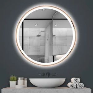 OGLINDA PENTRU BAIE, CU LED 100cm MMJ BRUSH COPPER, CALITATE SUPERIOARA - Img 2