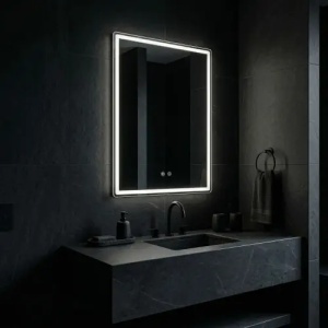 OGLINDA PENTRU BAIE, CU LED MARLO 80X60, CALITATE SUPERIOARA - Img 3