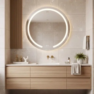 OGLINDA PENTRU BAIE, CU LED, MODERN 90 CM, CALITATE SUPERIOARA - Img 5