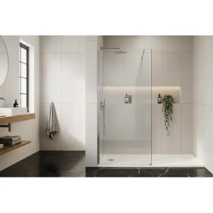PARAVAN DE DUS FLEXI 130, TRANSPARENT/CROM, CALITATE SUPERIOARA - Img 4