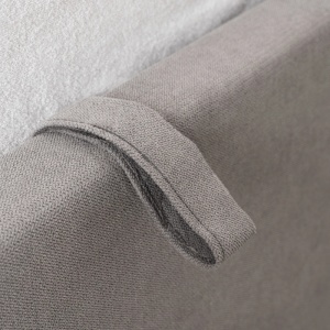PAT 160X200CM, ARTIM MEBLE, CU SPATIU DE DEPOZITARE, REALIZAT DIN TEXTIL GRI, STIL MODERN - Img 8
