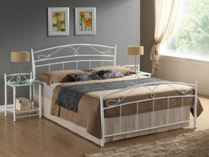 PAT DUBLU SIENA ALB 146 CM STIL CLASIC, SIGNAL