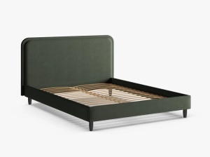 PAT TAPITAT AVELINE, 180X200, VERDE MUSCHI, CU TAPITERIE DIN TEXTIL STRUCTURAT WIND, MICADONI - Img 3