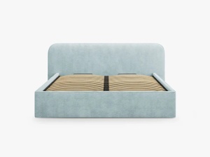 PAT TAPITAT, ELIZABETH, 140x200, VERDE MENTA, CU TAPITERIE DIN TEXTIL STRUCTURAT BABEL, MICADONI - Img 2