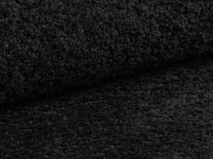 PAT TAPITAT MOUNT, 160X200, NEGRU, SOMIERA RABATABILA, CU TAPITERIE DIN TEXTIL BOUCLE CORAL, MICADONI - Img 5
