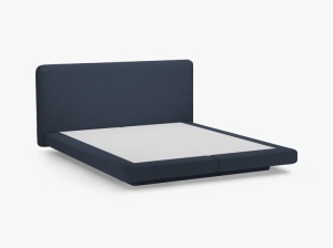 PAT TPITT LINEA, 160X200, ALBASTRU ROYAL, CU TAPITERIE DIN TEXTIL STRUCTURAT MOLYBDEN, MICADONI - Img 3