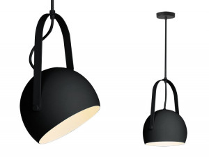 PENDUL BLACK SPHERE APP294-1CP, 20x28 cm, NEGRU, DIN METAL, STIL MODERN, TU - Img 1