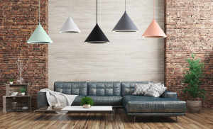 PENDUL CONE BLACK APP300-1CP, 20x25 cm, NEGRU, DIN METAL, STIL MODERN, TU - Img 3
