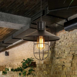PENDUL CRATO APP160-1CP, 30x25 cm, NEGRU, DIN ALUMINIU, STIL MODERN, TU - Img 4