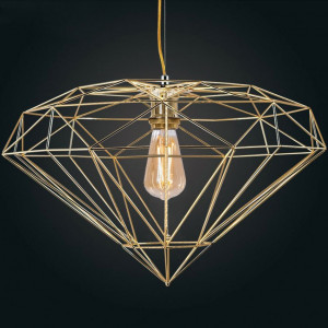 PENDUL DIAMOND APP562-1CP, 125x40 cm, AURIU DESCHIS, DIN METAL DE INALTA CALITATE, STIL MODERN, TU - Img 2