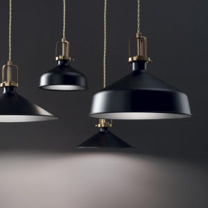 PENDUL ERIS-4 SP1, NEGRU, DIN METAL, STIL MODERN - Img 2