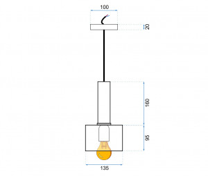 PENDUL OSTI B GOLD SINGLE, 14x100 cm, AURIU, DIN ALUMINIU, STIL MODERN, TU - Img 7