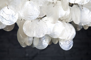 PENDUL SHELL RINGS L 1365 DESIGN MODERN - Img 5