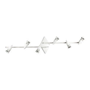 PLAFONIERA ALFA PL6, ALB, DIN METAL, STIL MODERN