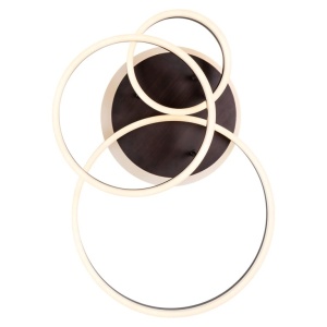 PLAFONIERA MOSA BRONZ, PL-0009, CONFECTIONATA DIN ALUMINIU SI FIER, STIL MODERN - Img 1