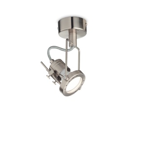 PLAFONIERA SLIDE PL1, NICKEL, DESIGN MODERN, IDEAL LUX