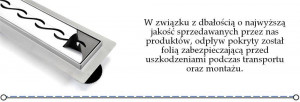 RIGOLA DUS, REA BUBBLE, 90 CM, DESIGN ATRACTIV, CALITATE SUPERIOARA, REA - Img 2
