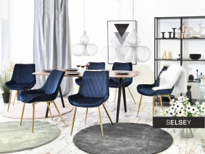 SCAUN ADEL DIN METAL SI TEXTIL IN DESIGN CLASIC ELEGANT - Img 3
