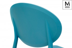 SCAUN ALBASTRU/TURCCOAZ DIN POLIPROPILENA FLEX STIL MODERN - Img 4