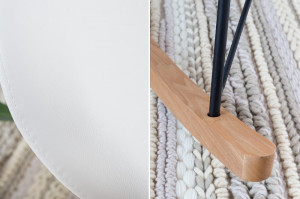 SCAUN BALANSOAR ALB SCANDINAVIA SWING 38229 - DESIGN SCANDINAV - Img 4