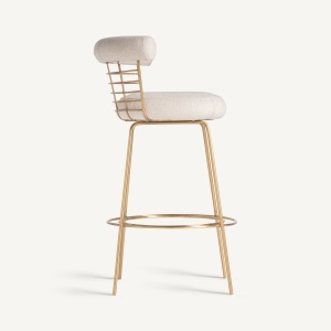 SCAUN BAR TRESIVIO 98CM, DIN METAL SI TEXTIL SI IN, STIL MODERN, VICAL HOME - Img 3