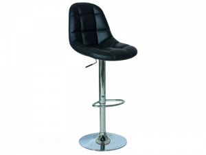 SCAUN DE BAR C-198 NEGRU/CROM STIL MODERN
