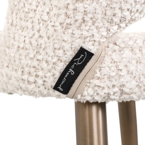 SCAUN DE BAR DELPHINE LOVELY CREAM 11, S4628, CONFECTIONAT DIN 100% POLIESTER SPUMA SI METAL, RICHMOND INTERIORS - Img 3