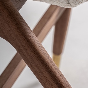SCAUN DE BAR DOUZE 97CM, DIN METAL, LEMN SI TEXTIL, STIL MODERN, VICAL HOME - Img 7