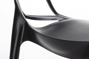 SCAUN DE BAR, NEGRU HILO PREMIUM, CONFECTIONAT DIN POLIPROPILENA, STIL MODERN - Img 5