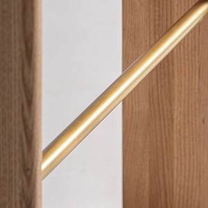 SCAUN DE BAR SERNIER 98CM, DIN LEMN, METAL SI TEXTIL, STIL MODERN, VICAL HOME - Img 9