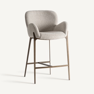 SCAUN DE BAR UELZEN 97CM, DIN METAL SI TEXTIL, STIL MODERN, VICAL HOME