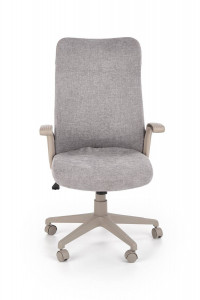 SCAUN DE BIROU ARCTIC, GRI/GRI, TAPITERIE DIN STOFA SI PICIOARE DIN METAL, STIL MODERN - Img 6