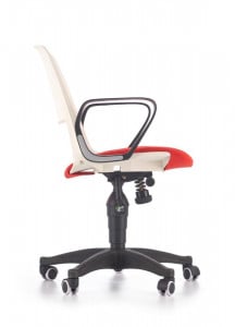 SCAUN DE BIROU PENTRU COPII ALB/ROSU/NEGRU JUMBO STIL MODERN HALMAR - Img 2