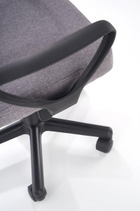 SCAUN DE BIROU TIMMY, GRI/NEGRU, TAPITERIE DIN STOFA/PLASA SI PICIOARE DIN METAL, STIL MODERN - Img 4
