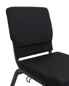 SCAUN DE EVENIMENTE/CONFERINTE SAMOS NEGRU, CONFECTIONAT DIN TEXTIL SI METAL, STIL MODERN - Img 7