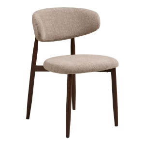 SCAUN DE SUFRAGERIE LEVANTO, DIN LEMN SI TEXTIL, CULOARE MARO/NISIPIU, HOUSE NORDIC