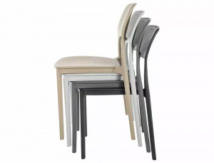 SCAUN DE TERASA TIMO, GRI DESCHIS, DIN POLIPROPILENA, STIL MODERN - Img 4